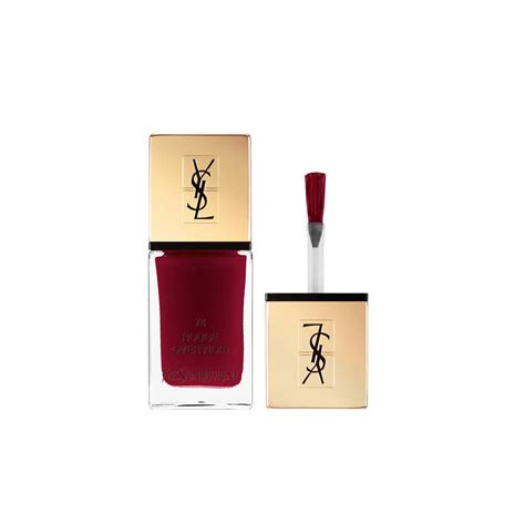 vernis rouge over noir yves saint laurent|La Laque Couture .